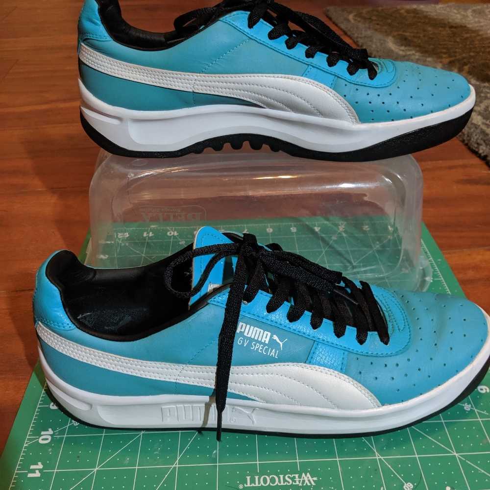 Puma GV Special men's US size 12 Teal/Tourquoise